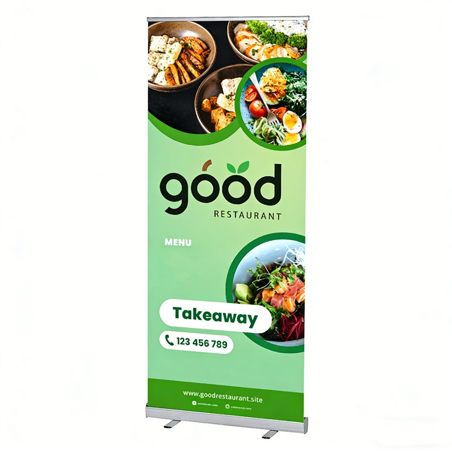 Exhibition Waterproof/windproof Roll up Free Display for Promotion Aluminum Alloy Retractable Portable Roll up Banner