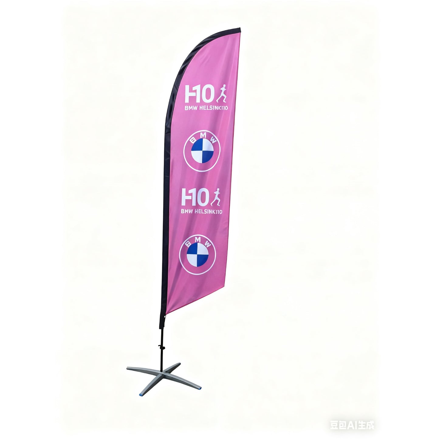 Factory Advertising Tear Drop Flying Feather Flag Custom Beach Flag Banners & Display Accessories With Pole Base Spike Stand