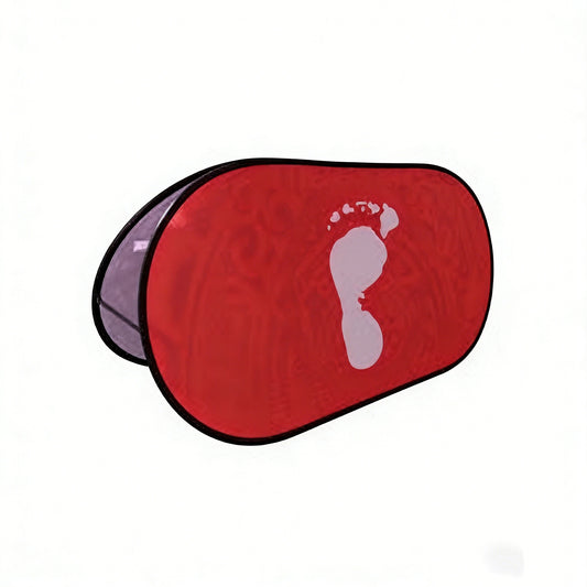 A Frame Banner Folding Advertising Stand with Double Sided Graphic Area for Event Navigation and Retail Campaigns