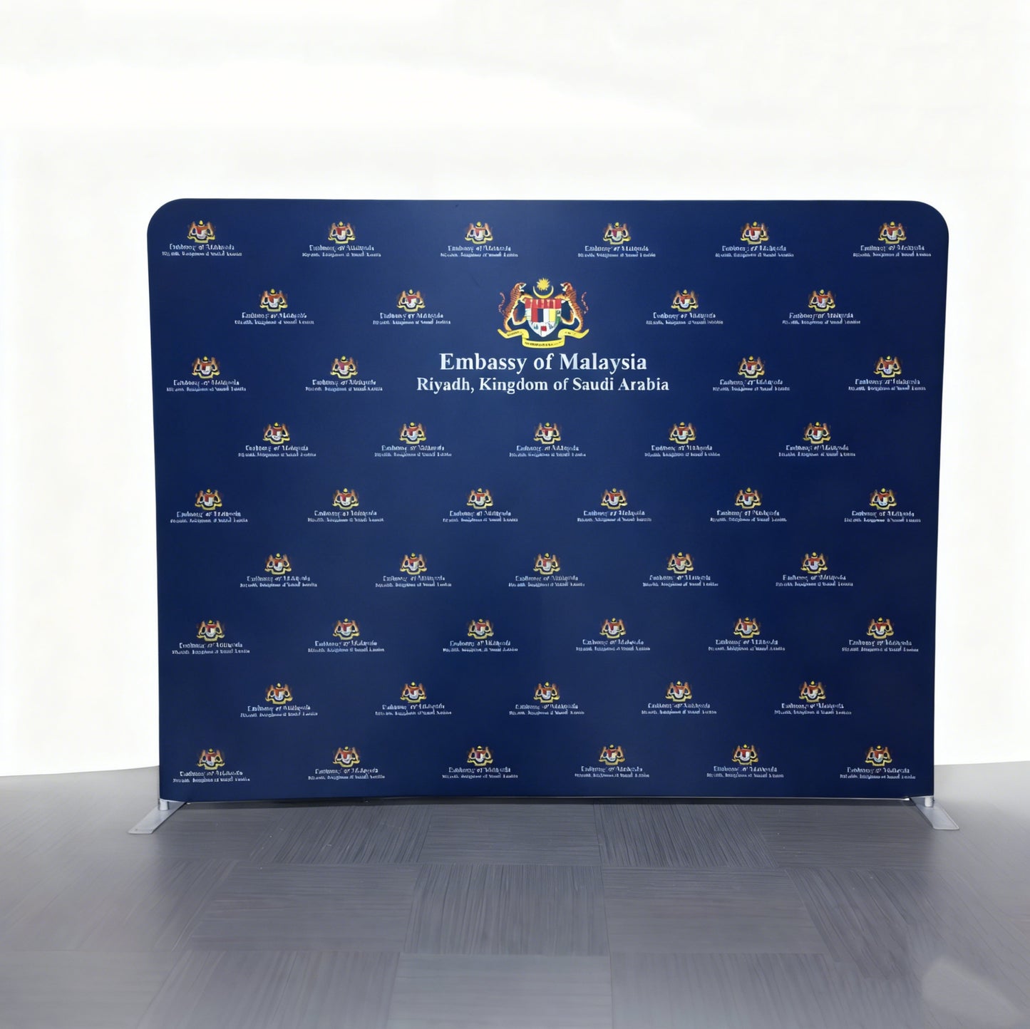 8ft Portable and Foldable Trade Show Display Wall Tension Fabric Backdrop for Dye Sublimation Printing