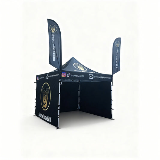 10*10ft Trade Show Tent with Custom logo Printing Branded Gazebo Canopy Aluminum Hexagonal 40mm 50mm for Business Event