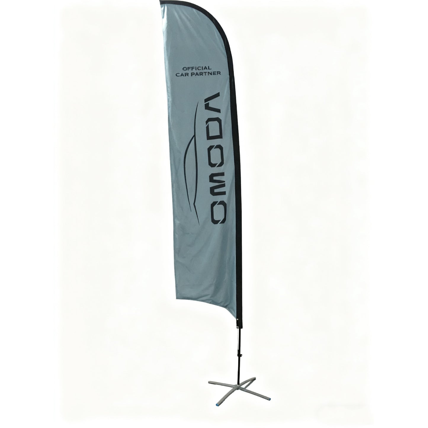 Factory Advertising Tear Drop Flying Feather Flag Custom Beach Flag Banners & Display Accessories With Pole Base Spike Stand