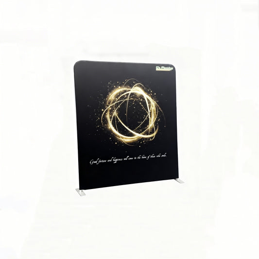 10ft Exhibition 10ft Event Custom logo Printed Advertising Tube Banner Stretch Backdrop Trade Show Tension Fabric Wall