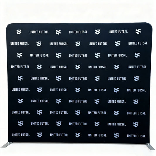 8ft Portable and Foldable Trade Show Display Wall Tension Fabric Backdrop for Dye Sublimation Printing